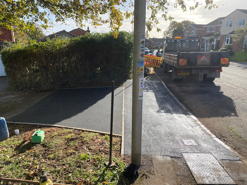 Tarmac Dropped Kerb and Tarmac Driveway Installation In Exmouth, Near Exeter, Devon