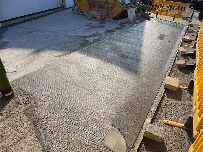 Concrete Dropped Kerb Installation in Paignton by Remys.uk